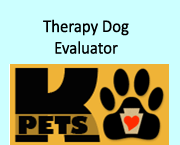 Therapy dog evaluator icon.